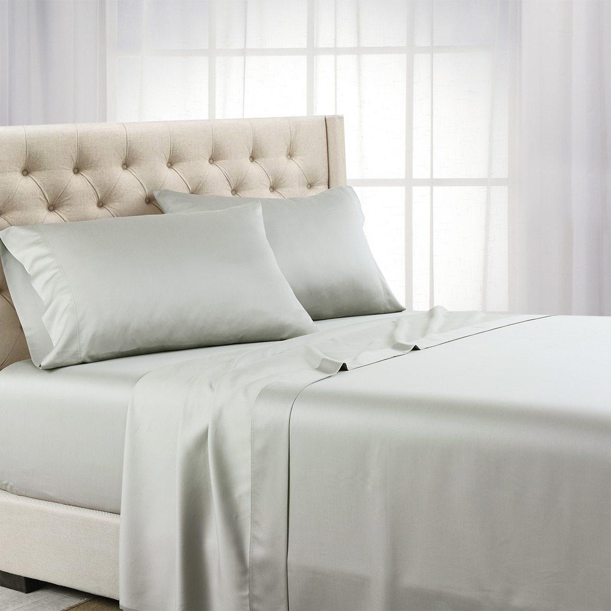 Sleep Number Lyocell Silk-Like Breathable 300TC FlexTop Cal King Sheets Pearl cheapest