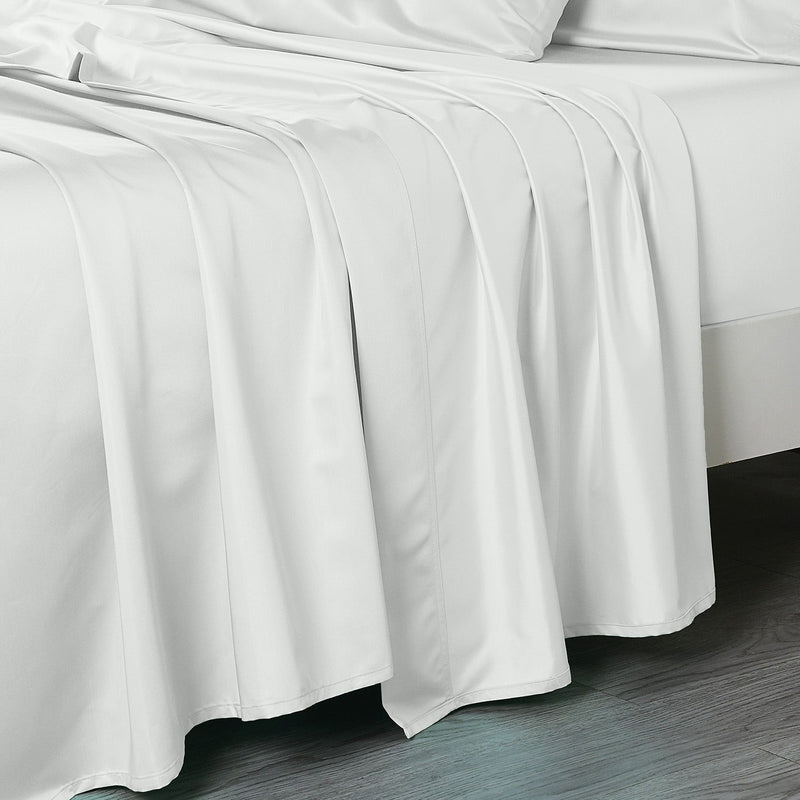 120 X 112 Inches Flat Sheet - Luxurious 500 Cotton Sateen - USA-Wholesale Beddings