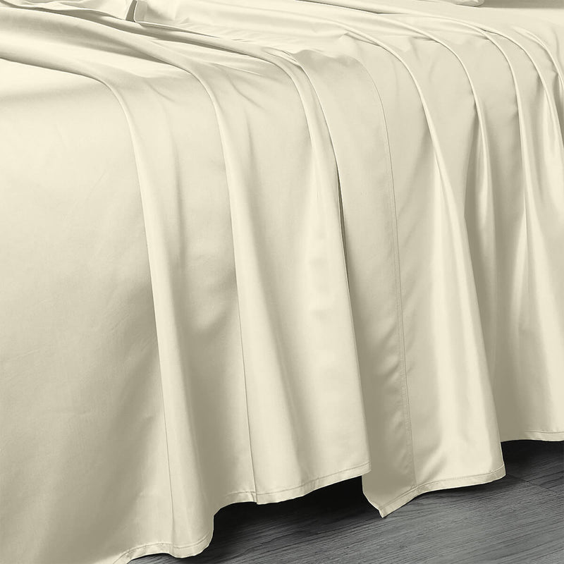 120 X 112 Inches Flat Sheet - Luxurious 500 Cotton Sateen - USA-Wholesale Beddings