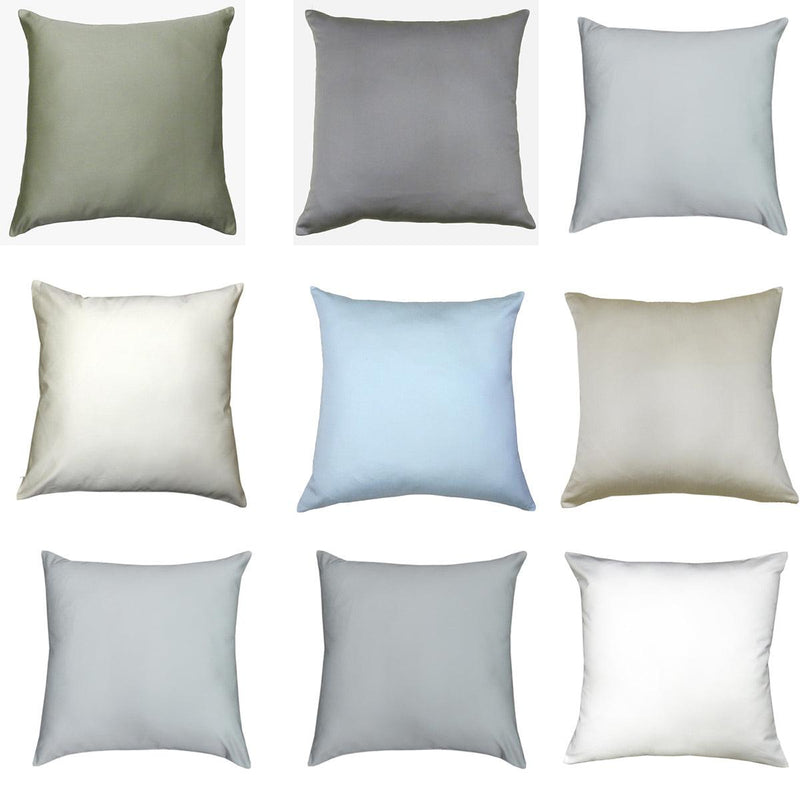 18" x 18" Throw Pillow Covers - Egyptian Cotton 1000 Thread Count (Sold in Pairs)-Wholesale Beddings