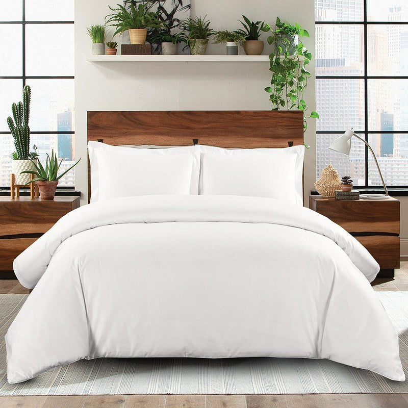 600 Thread Count 100% Cotton Solid Duvet Cover Set-Wholesale Beddings