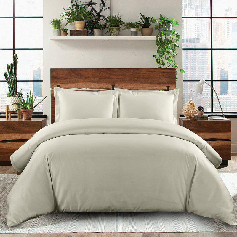 600 Thread Count 100% Cotton Solid Duvet Cover Set-Wholesale Beddings