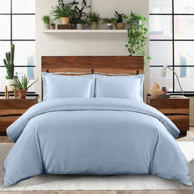 600 Thread Count 100% Cotton Solid Duvet Cover Set-Wholesale Beddings