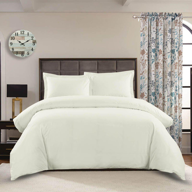 Breathable Crispy Soft 100% Cotton Percale 3-Pc Duvet Cover Sets-Wholesale Beddings