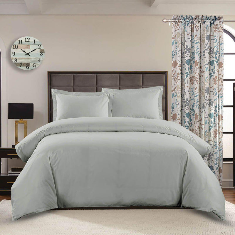 Breathable Crispy Soft 100% Cotton Percale 3-Pc Duvet Cover Sets-Wholesale Beddings