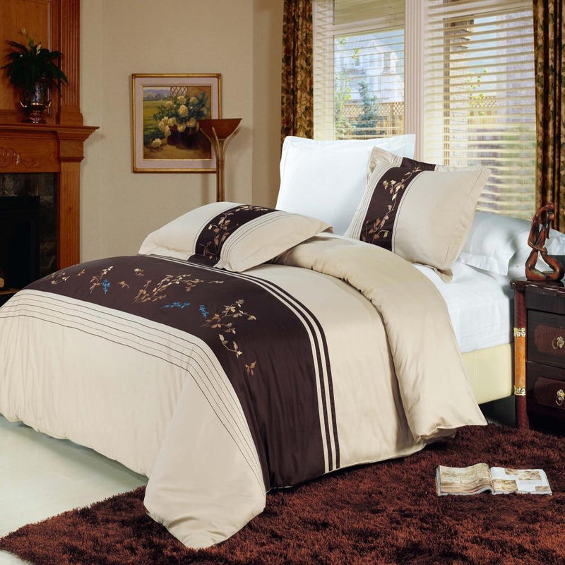 Celeste Cotton Embroidered Duvet Cover Sets-Wholesale Beddings