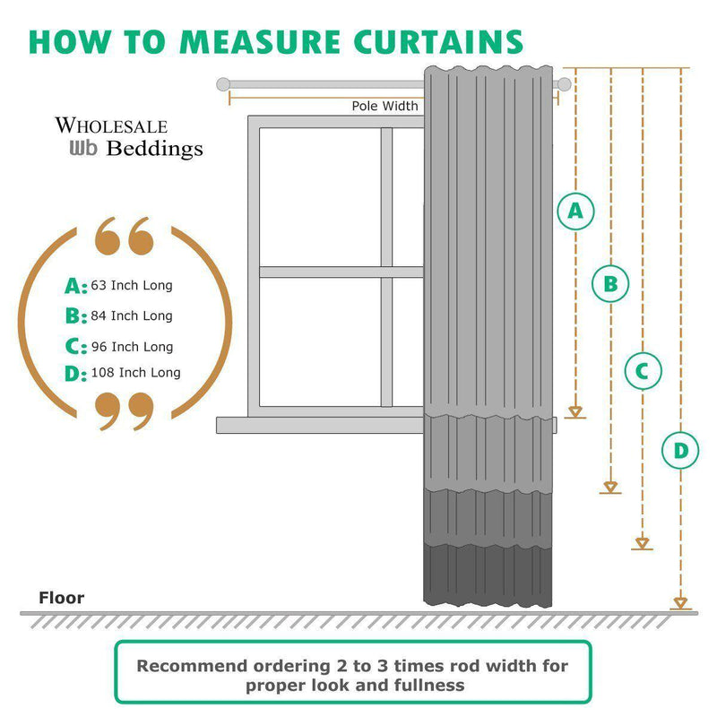 Gray Meridian Room-Darkening Thermal Insulated Curtain Pair (Set of 2 Panels)-Wholesale Beddings