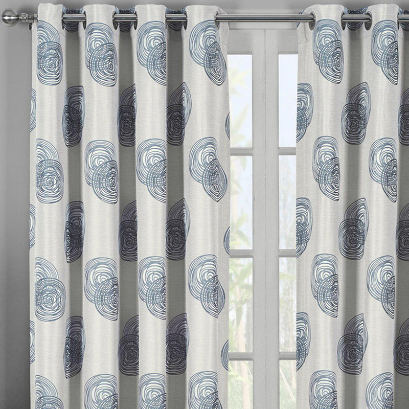 Lafayette Modern Abstract Jacquard Curtain Panels With Grommets ( Set of 2 Panels )-Wholesale Beddings