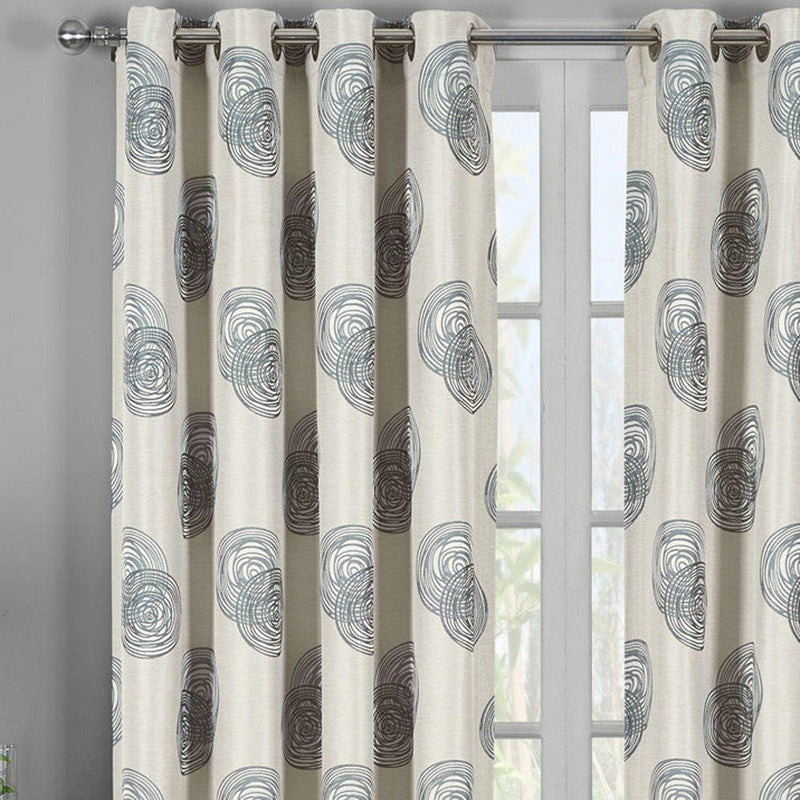 Lafayette Modern Abstract Jacquard Curtain Panels With Grommets ( Set of 2 Panels )-Wholesale Beddings