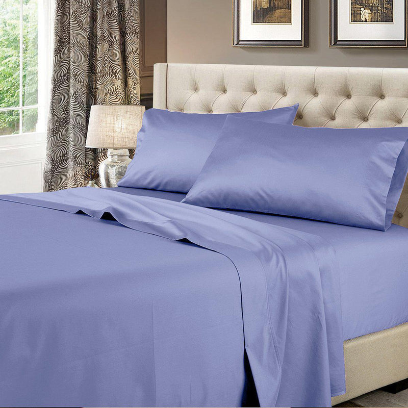 Luxury Pure Cotton 600 Thread Count Sheets Solid Bed Sheets Set-Wholesale Beddings