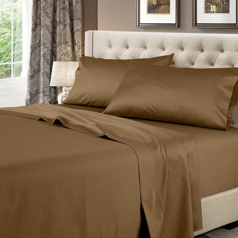 Luxury Pure Cotton 600 Thread Count Sheets Solid Bed Sheets Set-Wholesale Beddings