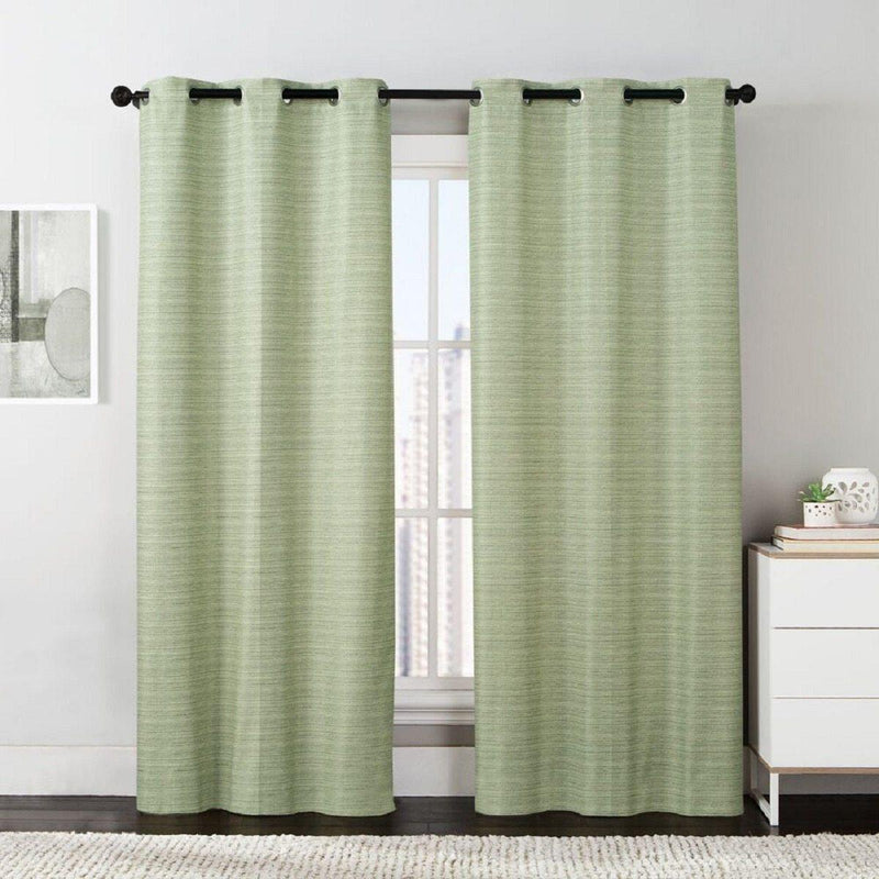 Manor Printed Thermal Grommet Room Darkening Curtain Panels 76”Wx84”L(Set of 2)-Wholesale Beddings