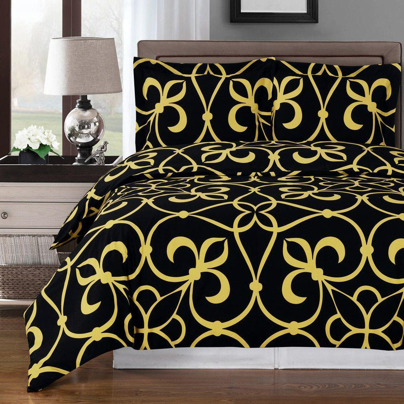 Victoria 100% Cotton 3-PC Duvet Cover Set-Wholesale Beddings