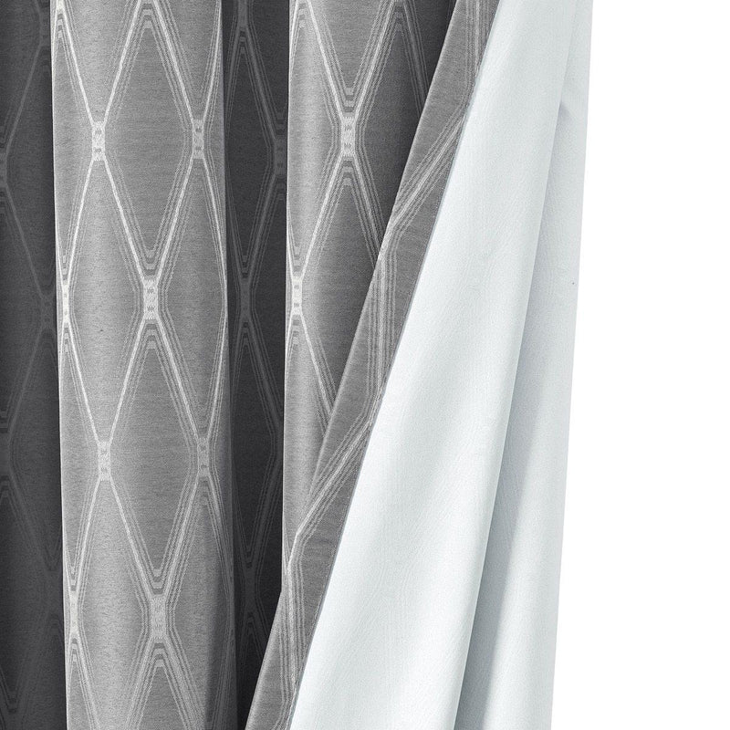 100% Blackout Curtain Jacquard Thermal Insulated Victoria Panels ( Set Of 2)-Wholesale Beddings