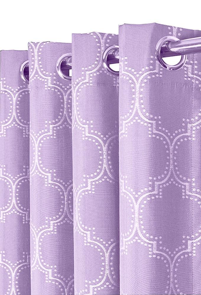 100% Blackout Curtain Panels Alana - Woven Jacquard Triple Pass Thermal Insulated (Set of 2 Panels)-Wholesale Beddings