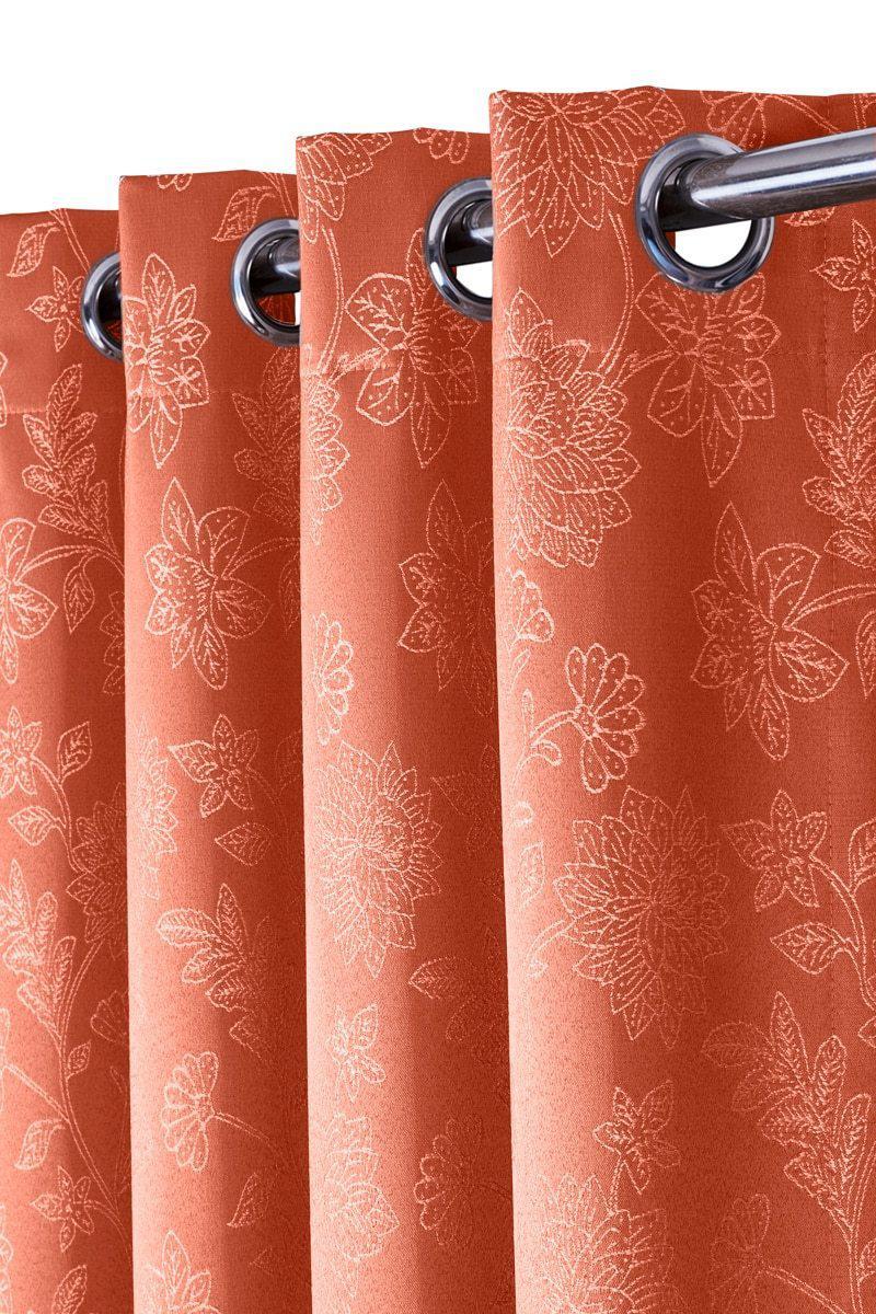 100% Blackout Curtain Panels Fannie - Woven Jacquard Triple Pass Thermal Insulated (Set of 2 Panels)-Wholesale Beddings