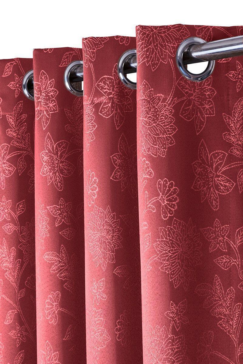 100% Blackout Curtain Panels Fannie - Woven Jacquard Triple Pass Thermal Insulated (Set of 2 Panels)-Wholesale Beddings