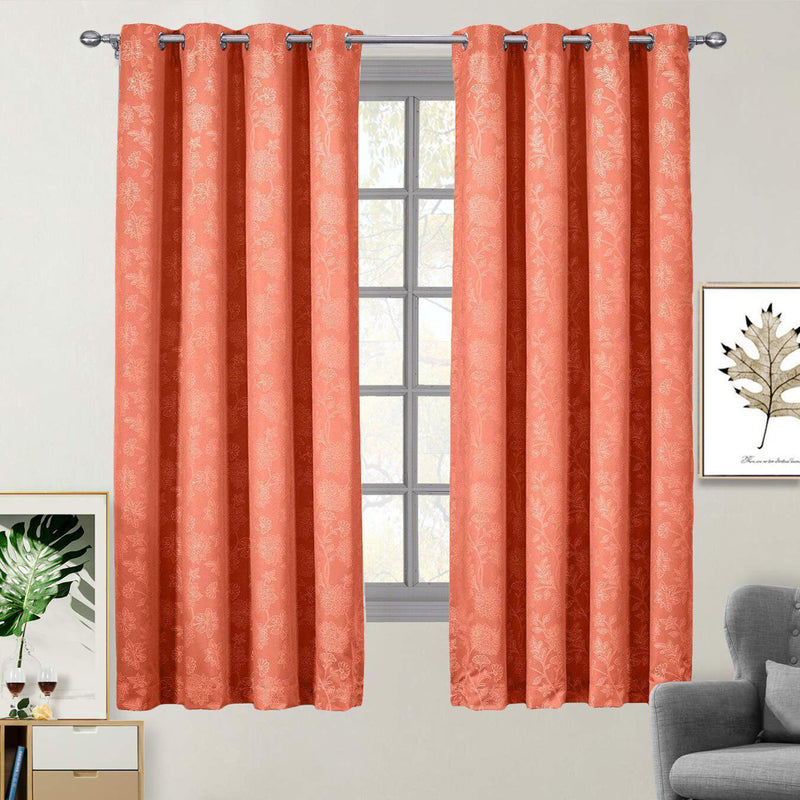 100% Blackout Curtain Panels Fannie - Woven Jacquard Triple Pass Thermal Insulated (Set of 2 Panels)-Wholesale Beddings