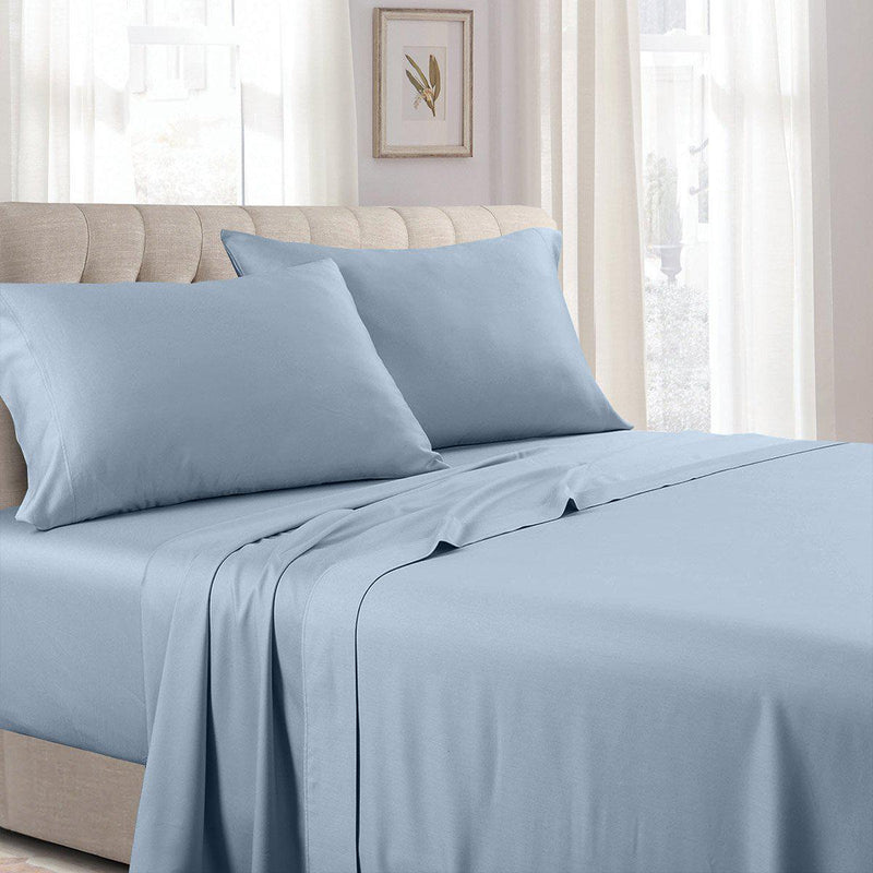 100% Long-Staple Cotton Sateen Sheets 300 Thread Count Solid Bed Sheets Sets-Wholesale Beddings