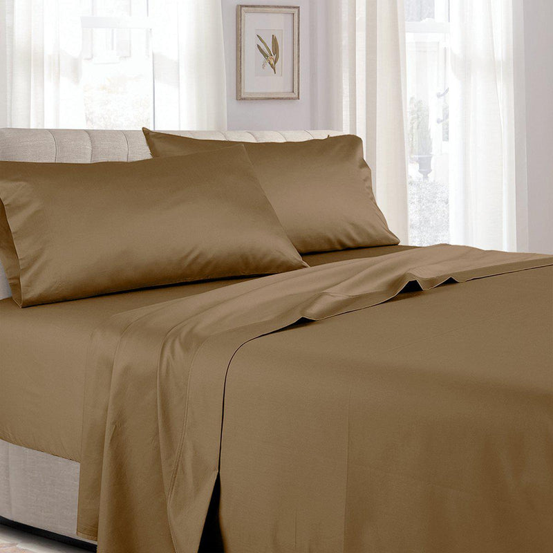 100% Long-Staple Cotton Sateen Sheets 300 Thread Count Solid Bed Sheets Sets-Wholesale Beddings