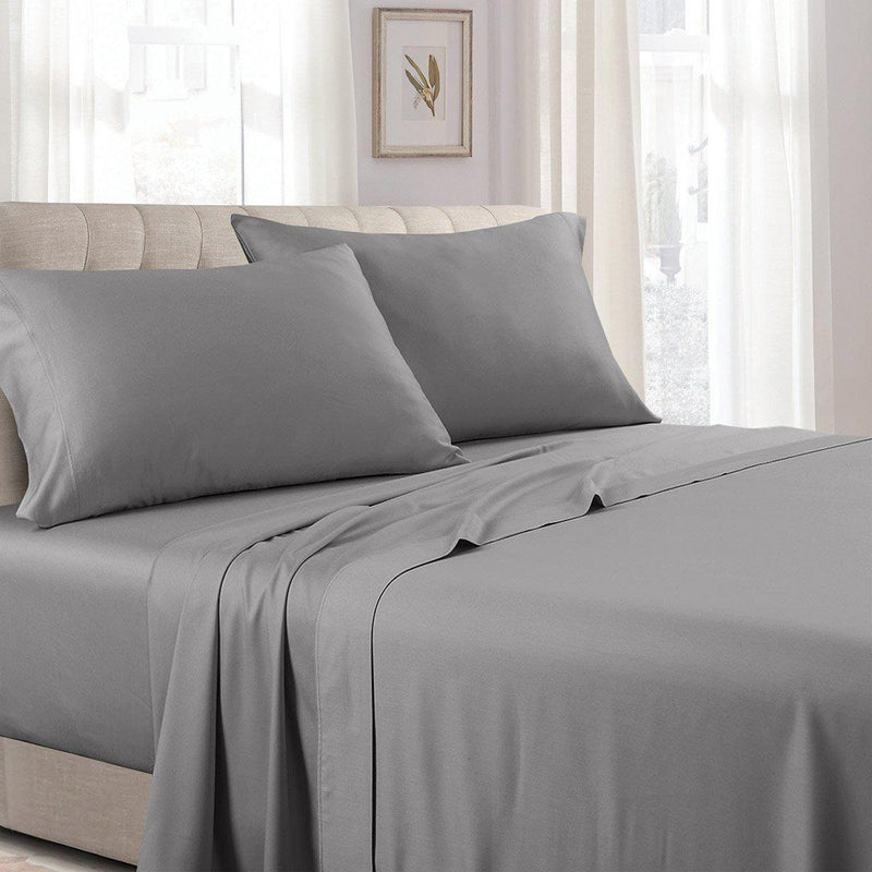 100% Long-Staple Cotton Sateen Sheets 300 Thread Count Solid Bed Sheets Sets-Wholesale Beddings