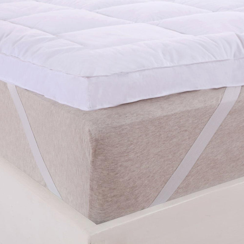 2 Inch Thick Abripedic™ Comfort Mattress Topper 100% Cotton Shell, White Alternative Down fill-Wholesale Beddings