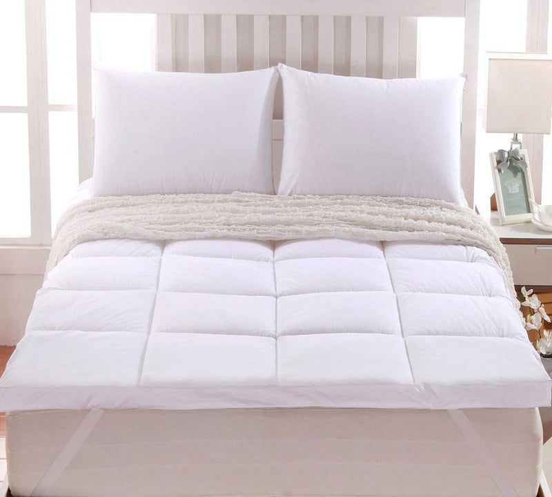 2 Inch Thick Abripedic™ Comfort Mattress Topper 100% Cotton Shell, White Alternative Down fill-Wholesale Beddings