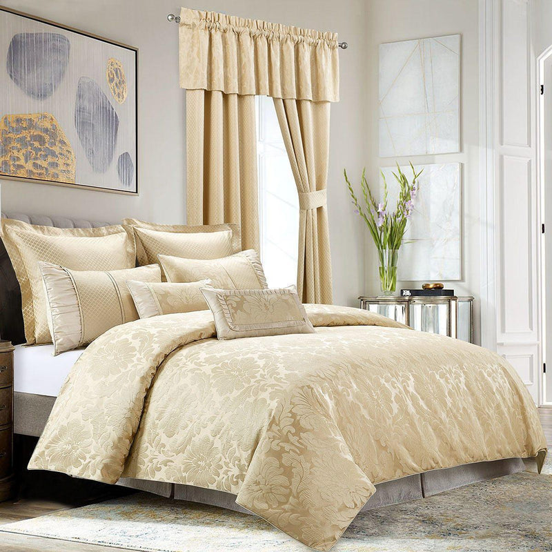 7 Piece Sara Jacquard Duvet Cover Sets by Royal Hotel-Wholesale Beddings