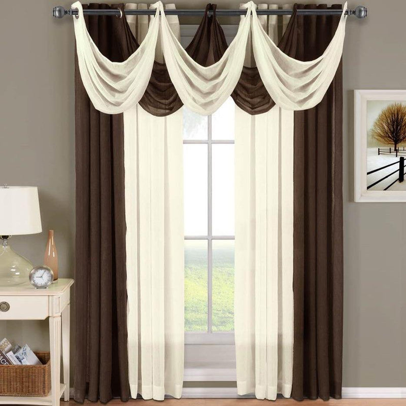 Abri Grommet Crushed Sheer Window Treatment (Single)-Wholesale Beddings