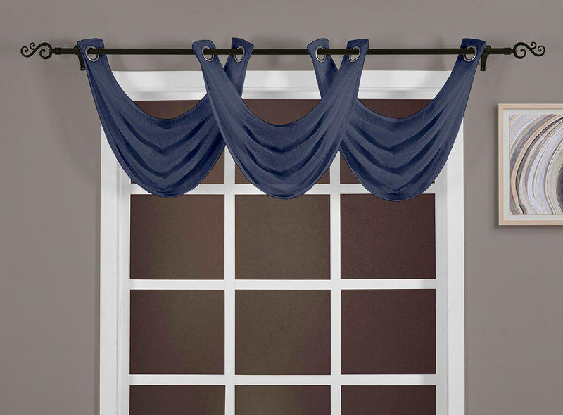 Abri Grommet Crushed Sheer Window Treatment (Single)-Wholesale Beddings