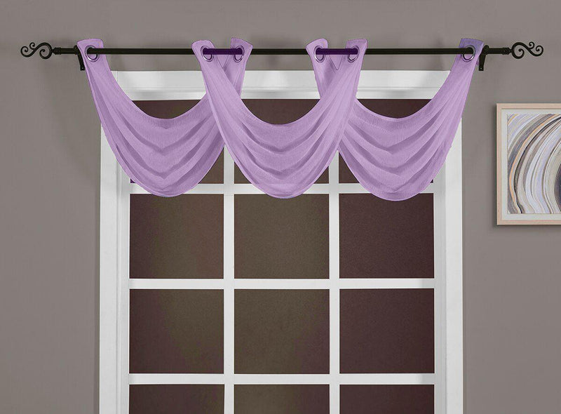 Abri Grommet Crushed Sheer Window Treatment (Single)-Wholesale Beddings