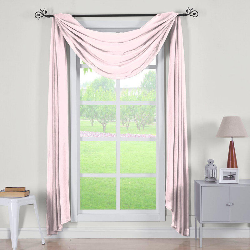 Abri Rod Pocket Crushed Sheer Curtain Panel (Single)-Wholesale Beddings