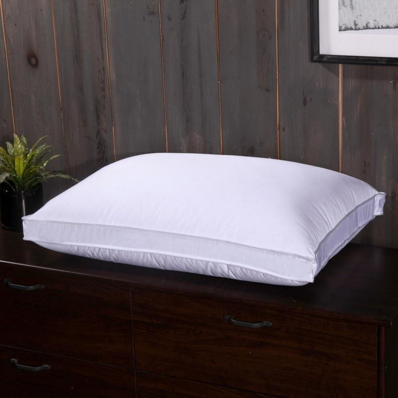 Adjustable White Duck Down Pillow 280 Thread Count Cotton Shell Medium-Firm Neck Support-Wholesale Beddings