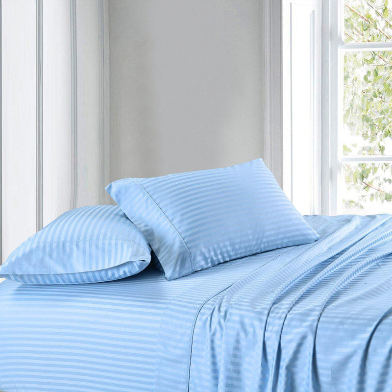 Attached Striped Waterbed Sheets 300 Thread Count 100-Percent cotton-Wholesale Beddings