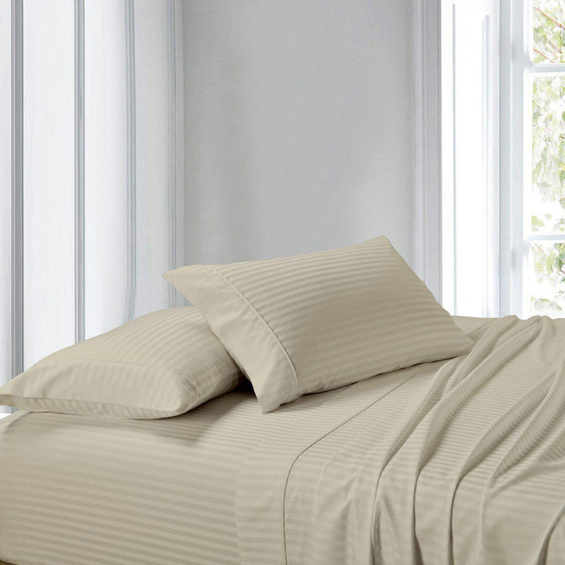 Attached Striped Waterbed Sheets 300 Thread Count 100-Percent cotton-Wholesale Beddings