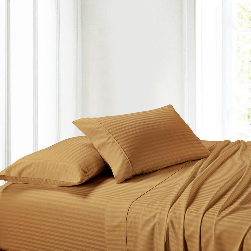 Attached Striped Waterbed Sheets 300 Thread Count 100-Percent cotton-Wholesale Beddings