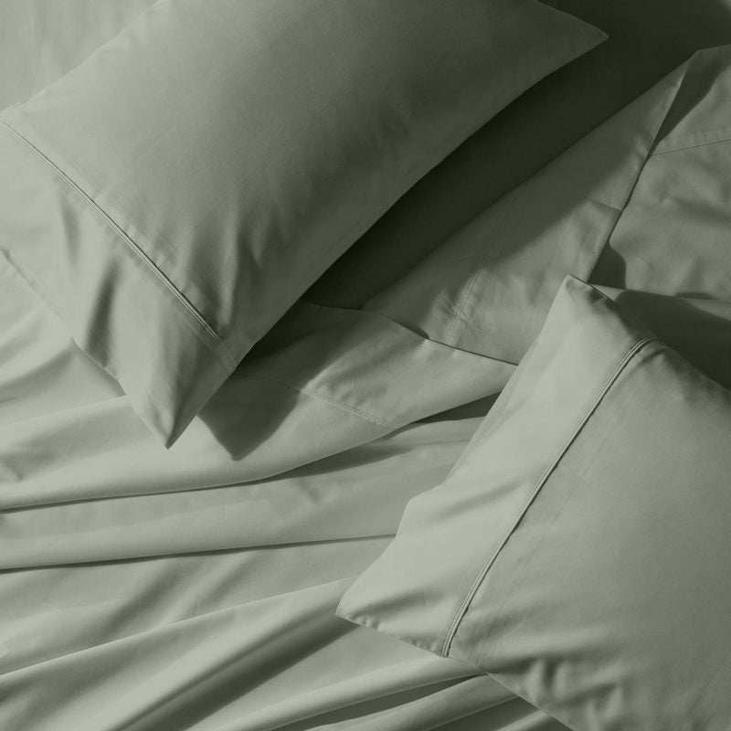 Attached Waterbed Sheet Set 650 Thread Count Solid Sateen-Wholesale Beddings