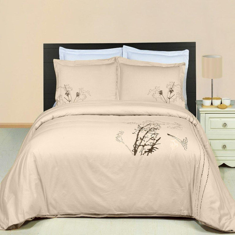 Katella Embroidered 100% Cotton Multi-Piece Duvet Set-Wholesale Beddings