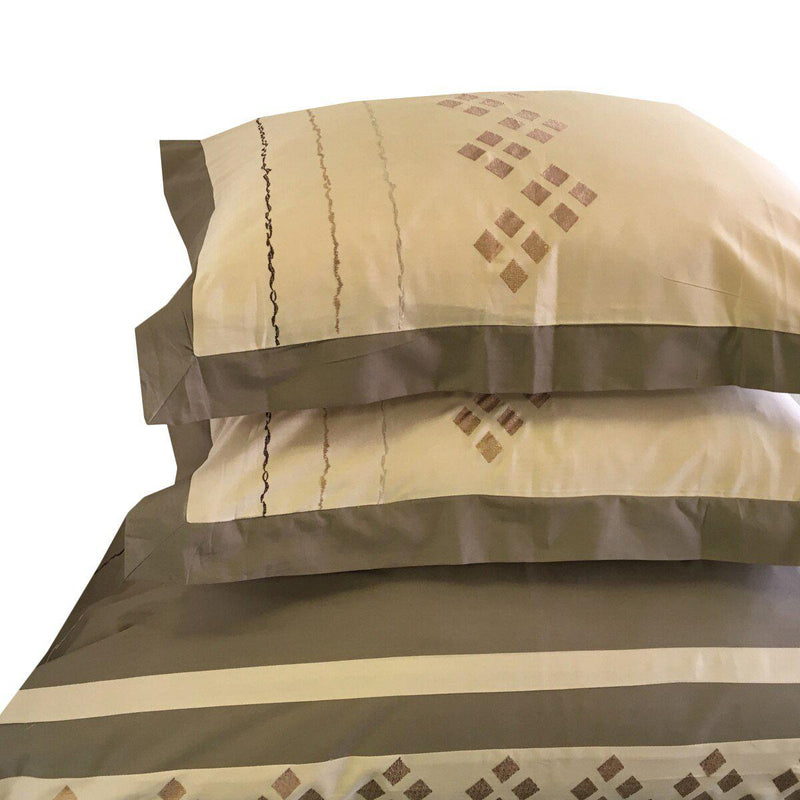 Lakewood Embroidered 100% Cotton 3-Piece Duvet Cover Sets-Wholesale Beddings