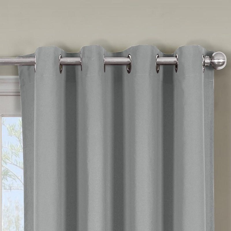 Luxor Heavyweight 100% Cotton Room-Darkening Grommet Curtains Single Panel-Wholesale Beddings