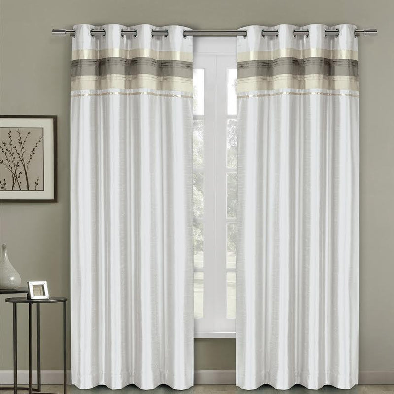 Milan Lined Blackout Curtains with Grommets Single Panel-Wholesale Beddings