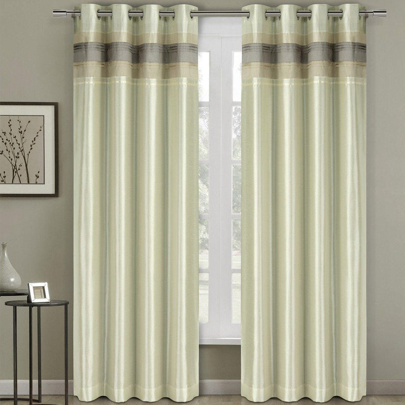 Milan Lined Blackout Curtains with Grommets Single Panel-Wholesale Beddings