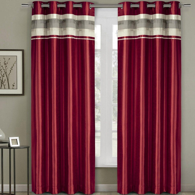 Milan Lined Blackout Curtains with Grommets Single Panel-Wholesale Beddings