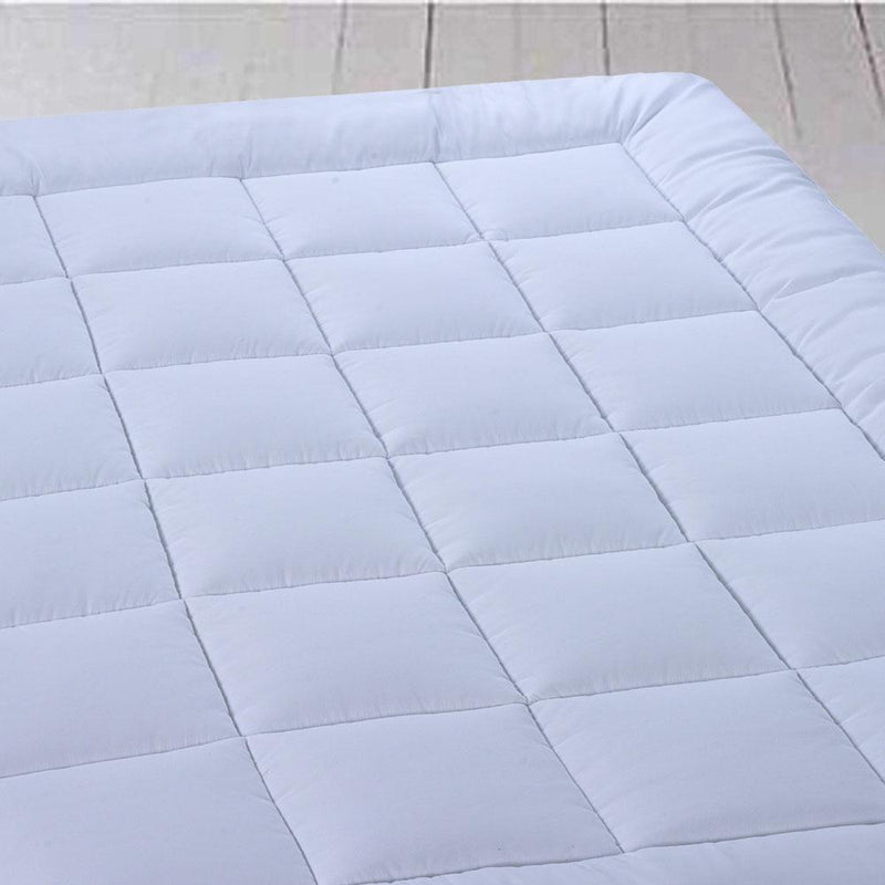 Plush Fiber 2 Inches Mattress Topper Down Alternative Anchor Bands-Wholesale Beddings