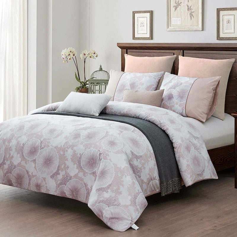 Purple Reef 7 Piece Cotton Duvet Cover Set-Wholesale Beddings