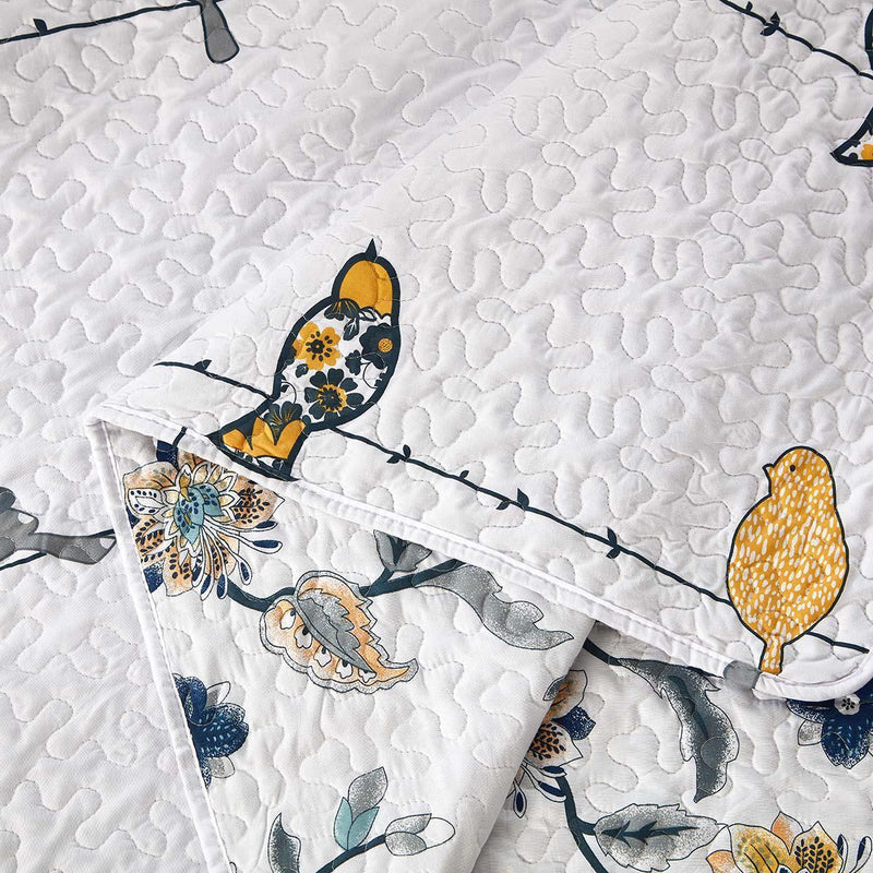 Reversible lightweight Oversize Quilt Set - Ayat Birds-Wholesale Beddings