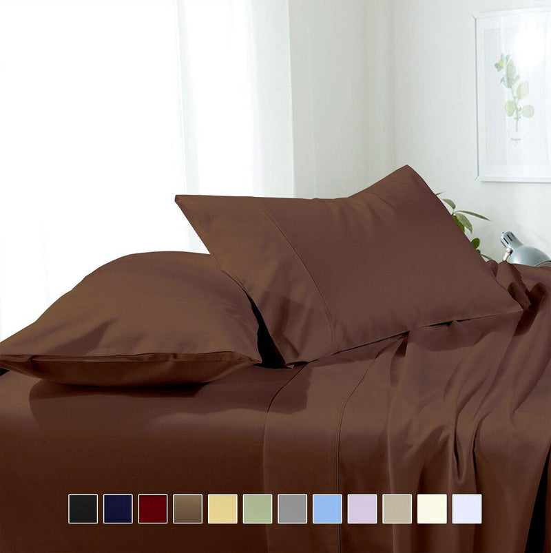 Soft & Wrinkle-Free Split California King Sheets "Cal-King" Microfiber Sheet Set-Wholesale Beddings