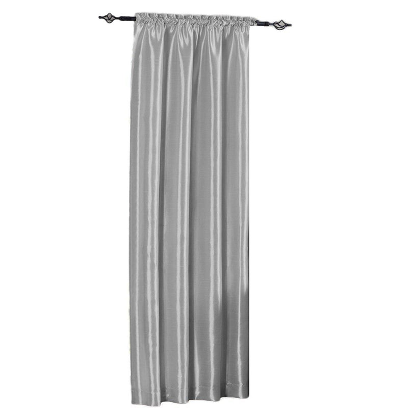 Soho Faux Silk Curtain Panels or Waterfall Valance (Single)-Wholesale Beddings