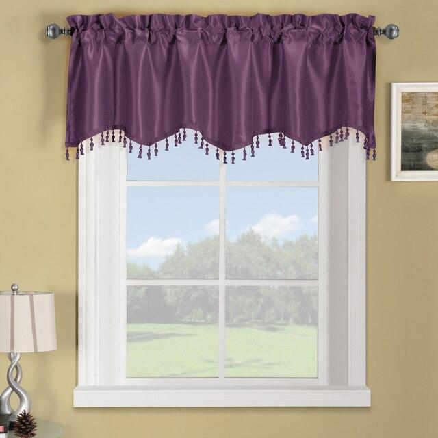 Soho Faux Silk Rod Pocket Curtain Panels- Matching Valance (Single)-Wholesale Beddings