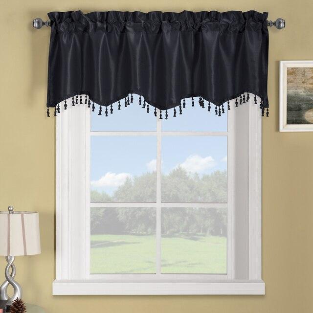 Soho Faux Silk Rod Pocket Curtain Panels- Matching Valance (Single)-Wholesale Beddings